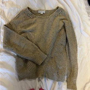 Chunky tan sweater